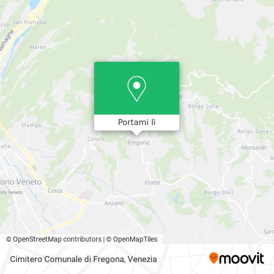 Mappa Cimitero Comunale di Fregona