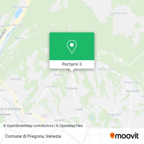 Mappa Comune di Fregona