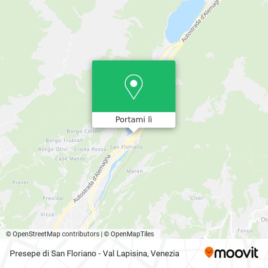 Mappa Presepe di San Floriano - Val Lapisina
