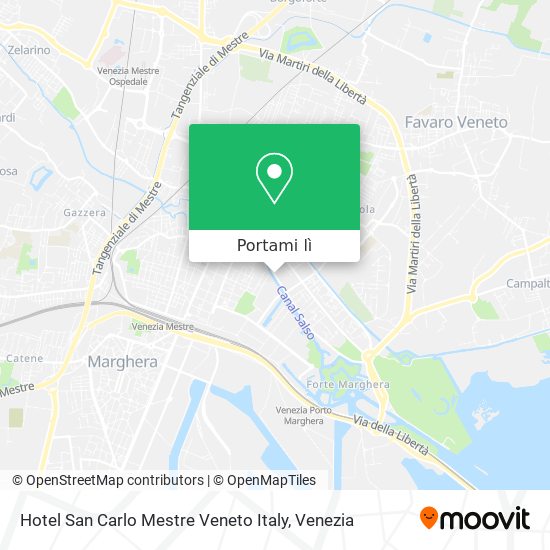 Mappa Hotel San Carlo Mestre Veneto Italy