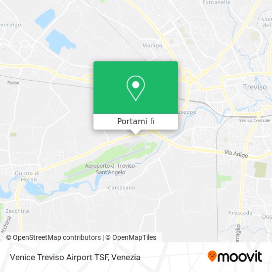 Mappa Venice Treviso Airport TSF