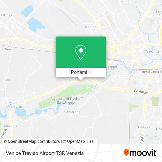 Mappa Venice Treviso Airport TSF
