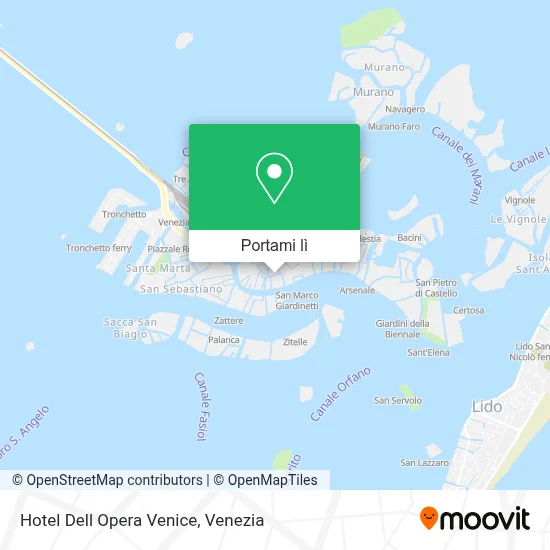 Mappa Hotel Dell Opera Venice