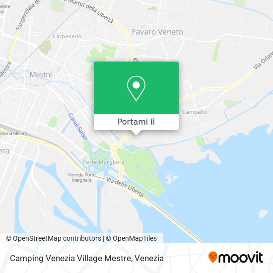 Mappa Camping Venezia Village Mestre