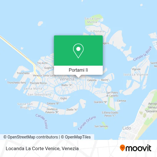 Mappa Locanda La Corte Venice