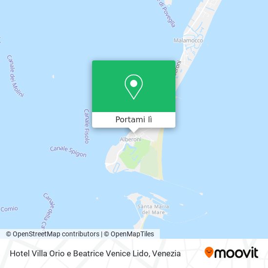 Mappa Hotel Villa Orio e Beatrice Venice Lido