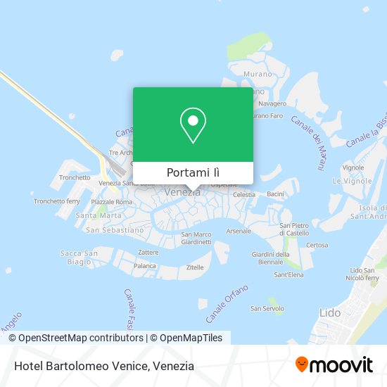 Mappa Hotel Bartolomeo Venice