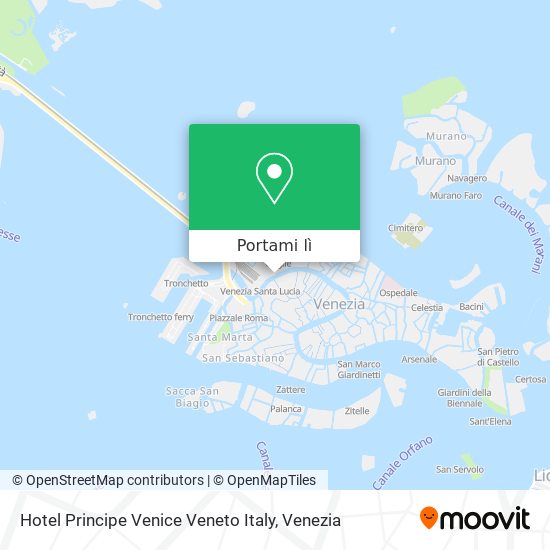 Mappa Hotel Principe Venice Veneto Italy