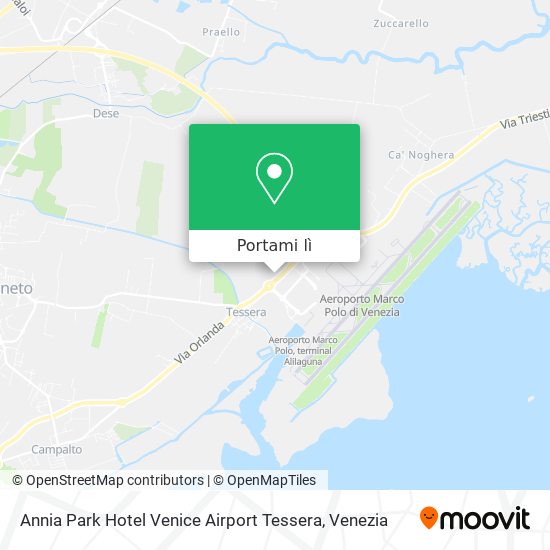 Mappa Annia Park Hotel Venice Airport Tessera