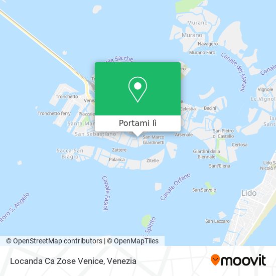 Mappa Locanda Ca Zose Venice