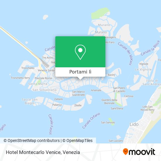 Mappa Hotel Montecarlo Venice