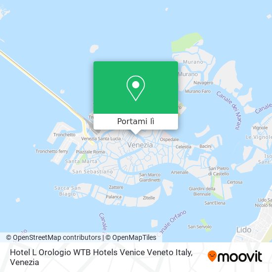Mappa Hotel L Orologio WTB Hotels Venice Veneto Italy