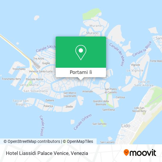 Mappa Hotel Liassidi Palace Venice