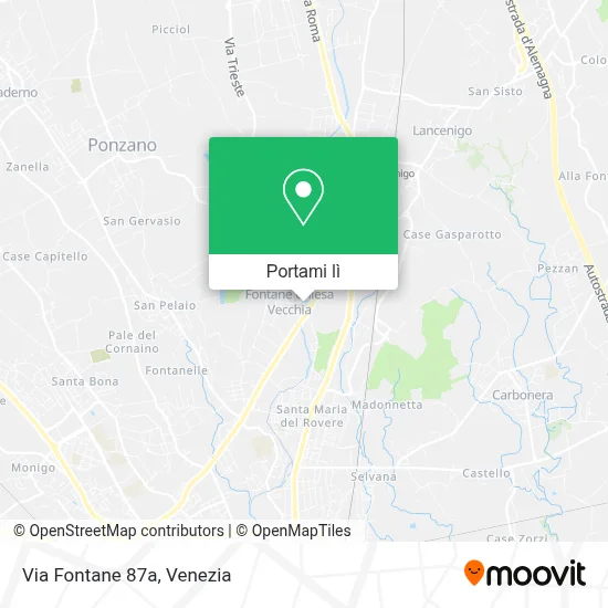 Mappa Via Fontane  87a