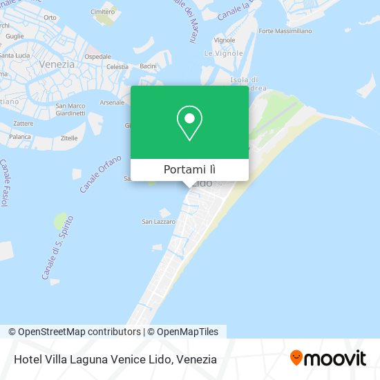 Mappa Hotel Villa Laguna Venice Lido
