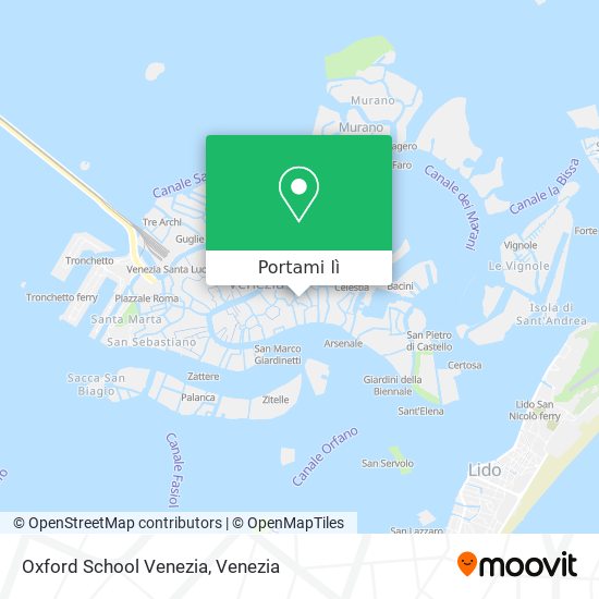 Mappa Oxford School Venezia