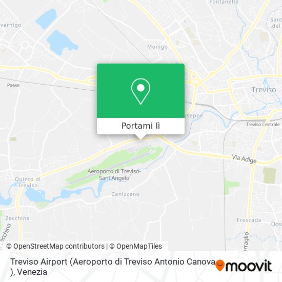 Mappa Treviso Airport (Aeroporto di Treviso  Antonio Canova )
