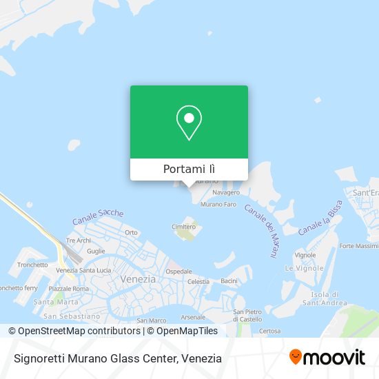 Mappa Signoretti Murano Glass Center