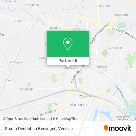 Mappa Studio Dentistico Benvegnù
