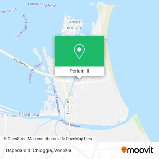 Mappa Ospedale di Chioggia