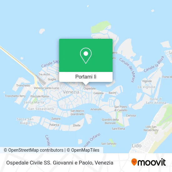 Mappa Ospedale Civile SS. Giovanni e Paolo