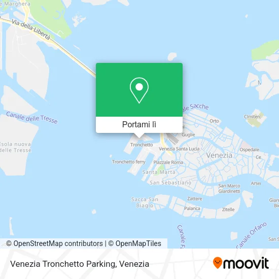 Mappa Venezia Tronchetto Parking