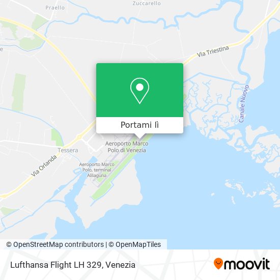 Mappa Lufthansa Flight LH 329