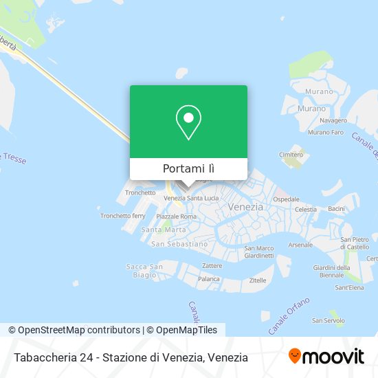 Mappa Tabaccheria 24 - Stazione di Venezia