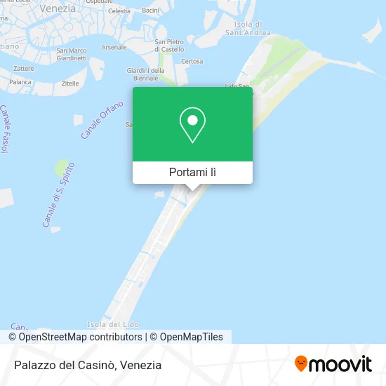 Mappa Palazzo del Casinò