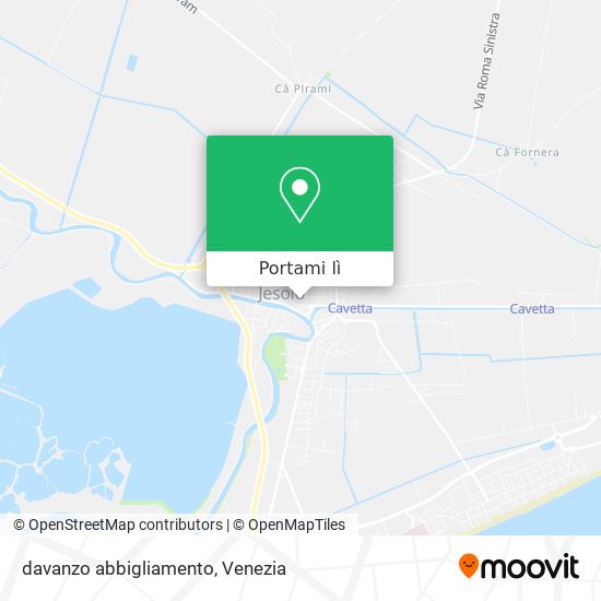 Mappa davanzo abbigliamento