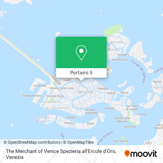 Mappa The Merchant of Venice Spezieria all'Ercole d'Oro