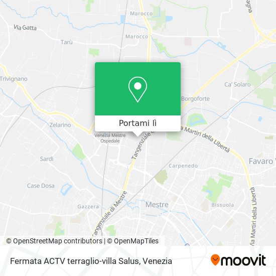 Mappa Fermata ACTV terraglio-villa Salus