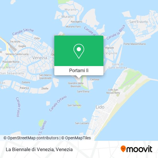 Mappa La Biennale di Venezia
