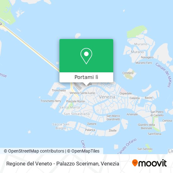 Mappa Regione del Veneto - Palazzo Sceriman