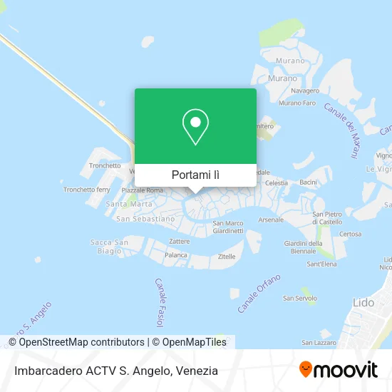 Mappa Imbarcadero ACTV S. Angelo