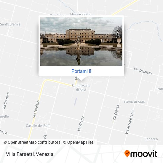 Mappa Villa Farsetti