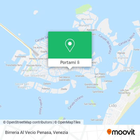 Mappa Birreria Al Vecio Penasa