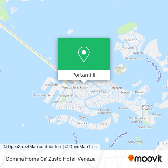 Mappa Domina Home Ca' Zusto Hotel