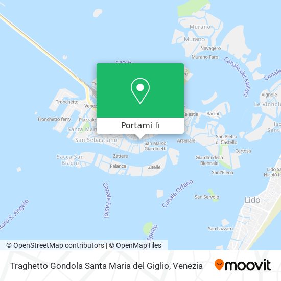 Mappa Traghetto Gondola Santa Maria del Giglio