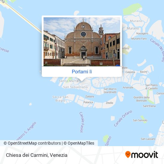 Mappa Chiesa dei Carmini