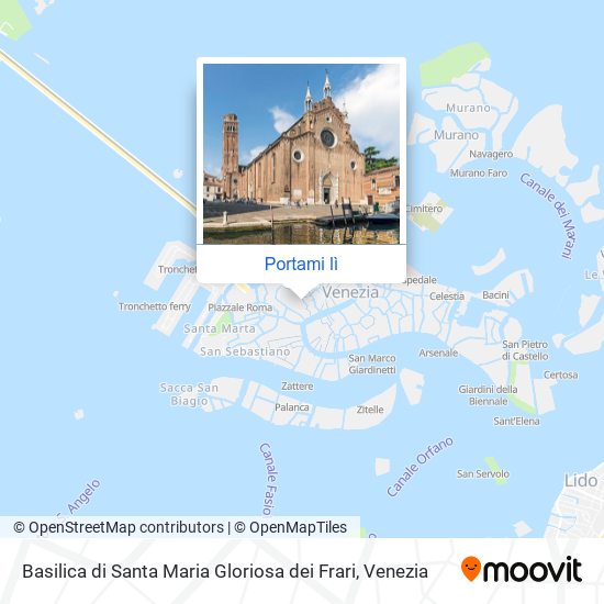 Mappa Basilica di Santa Maria Gloriosa dei Frari