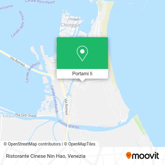 Mappa Ristorante Cinese Nin Hao