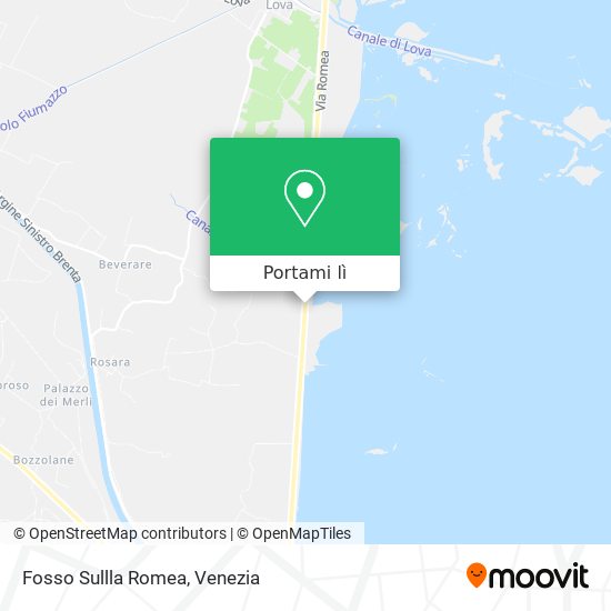 Mappa Fosso Sullla Romea