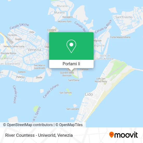 Mappa River Countess - Uniworld