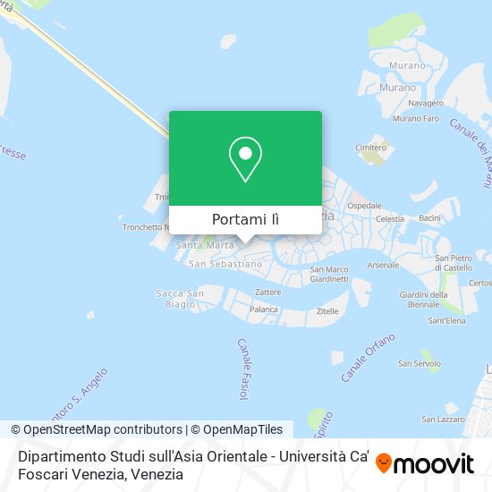 Mappa Dipartimento Studi sull'Asia Orientale - Università Ca' Foscari Venezia