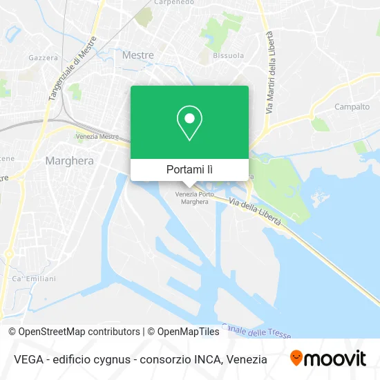 Mappa VEGA - edificio cygnus - consorzio INCA