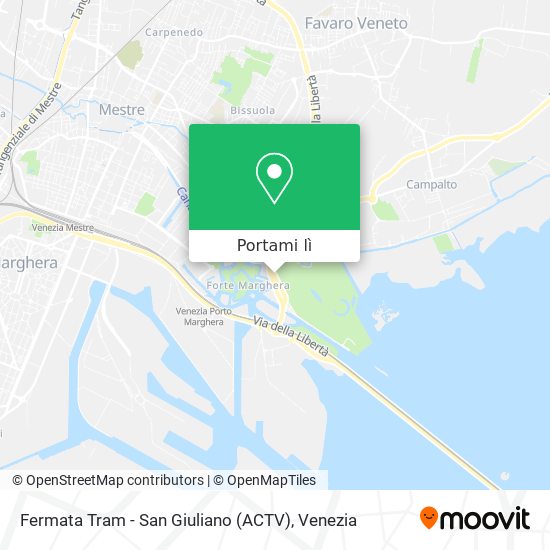 Mappa Fermata Tram - San Giuliano (ACTV)