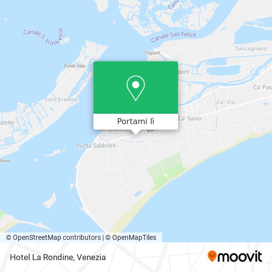 Mappa Hotel La Rondine