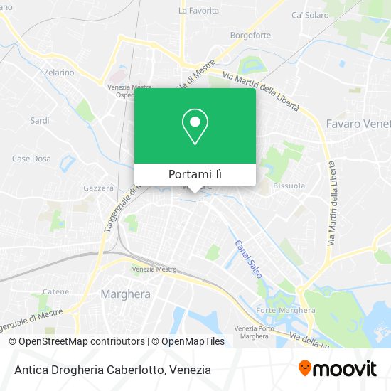 Mappa Antica Drogheria Caberlotto