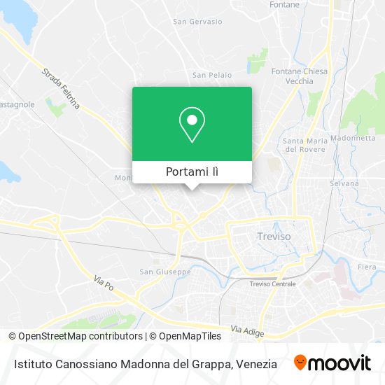 Mappa Istituto Canossiano Madonna del Grappa